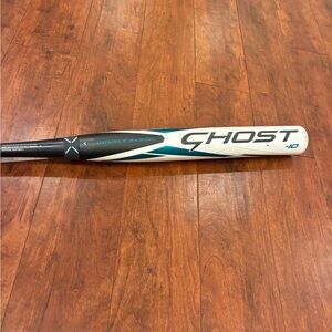 Ost Double Barrel Baseball Bat - White and Black